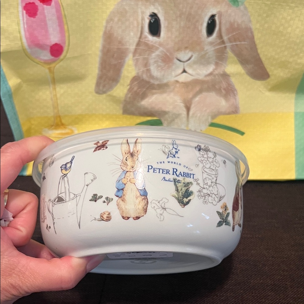 #1329**Cute Bunny Design Bowl with Lid - Picture 5 of 11
